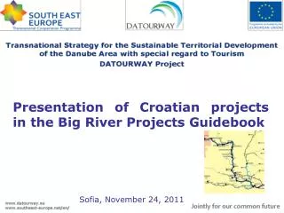 Presentation of Croatian projects in the Big River Projects Guidebook
