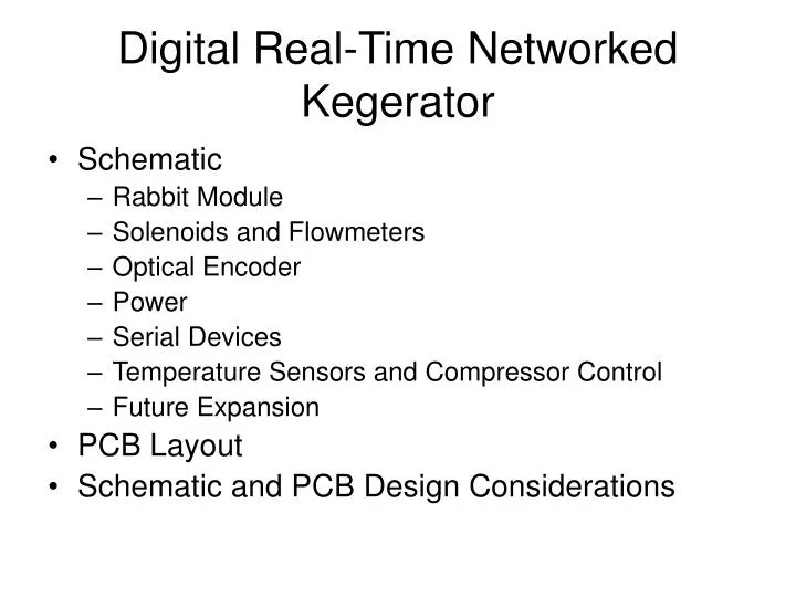 digital real time networked kegerator