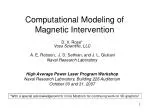 Computational Modeling of Magnetic Intervention - slide 1