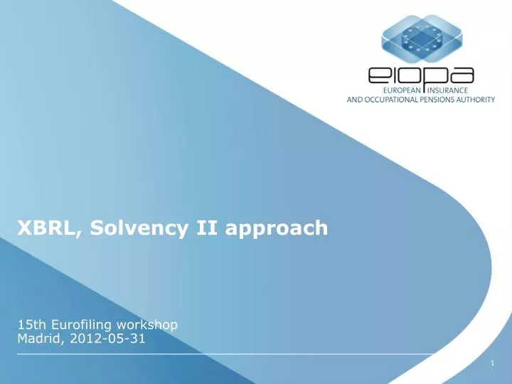 xbrl solvency ii approach
