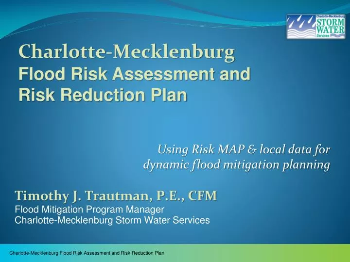 using risk map local data for dynamic flood mitigation planning