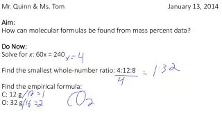 Empirical and Molecular formulas are different