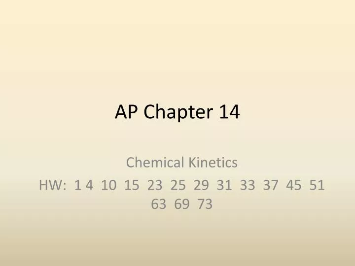 ap chapter 14