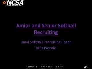 Junior and Senior Softball Recruiting