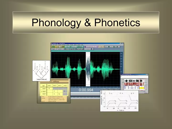 phonology phonetics