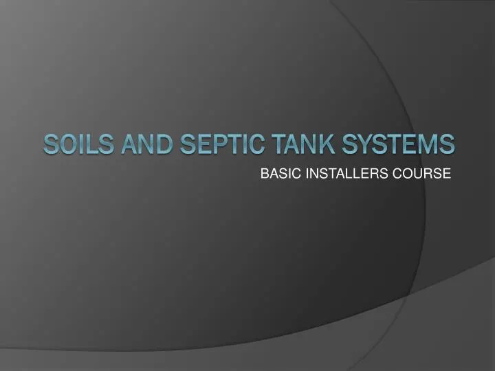 basic installers course