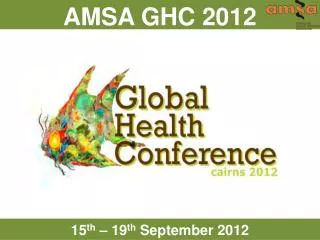 AMSA GHC 2012