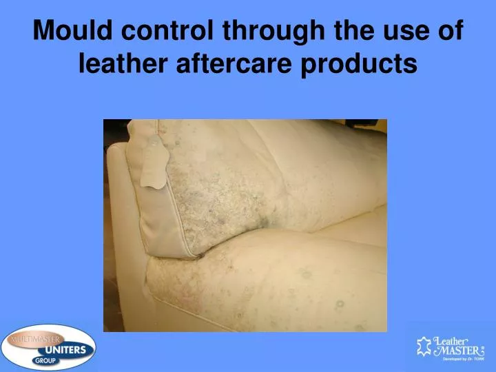 mould control through the use of leather aftercare products