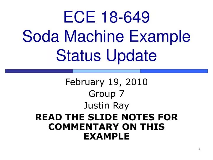ece 18 649 soda machine example status update