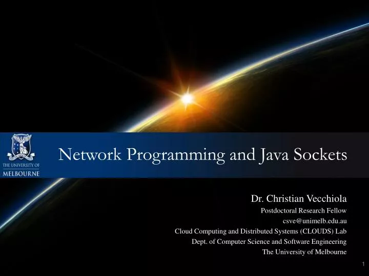 network programming and java sockets