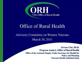 Office of Rural Health