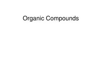 Organic Compounds