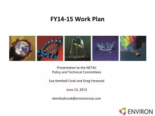 FY14-15 Work Plan
