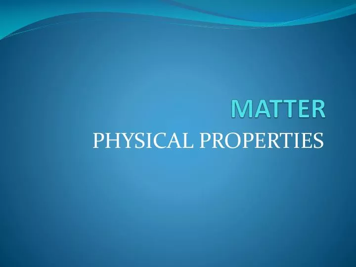 matter