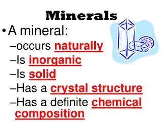 Minerals