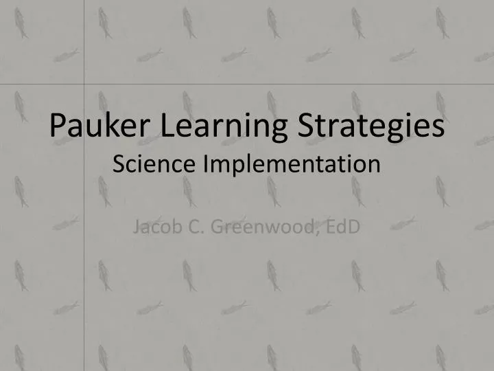 pauker learning strategies science implementation