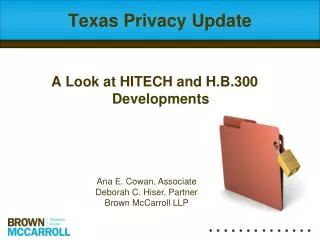 Texas Privacy Update