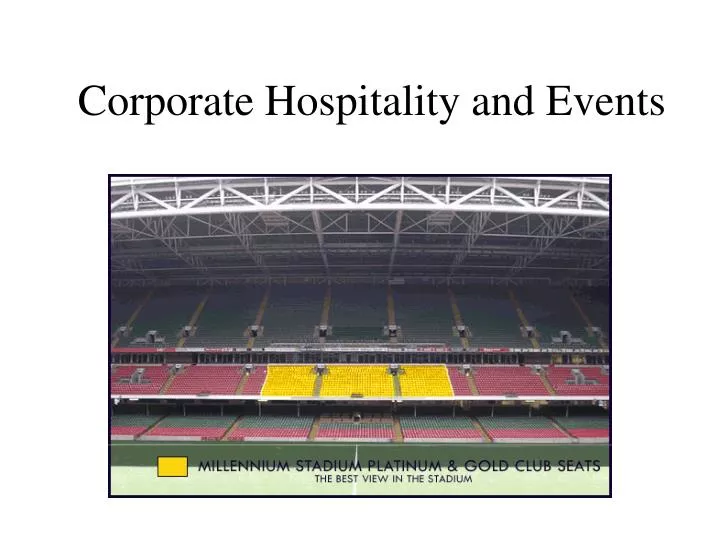 corporate hospitality and events