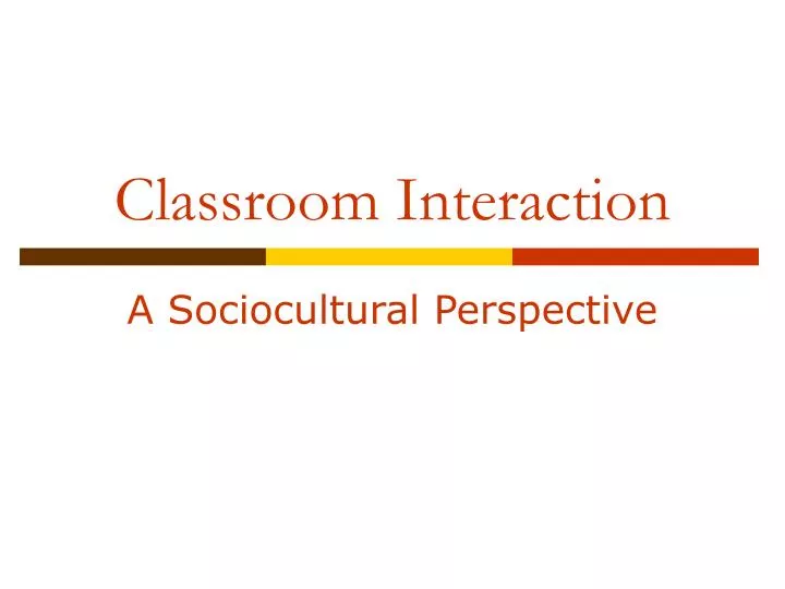 classroom interaction