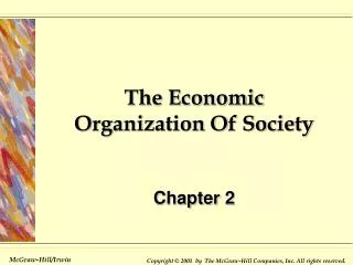 The Economic Organization Of Society