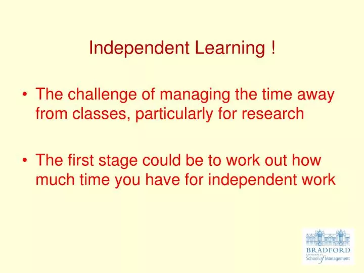 independent learning