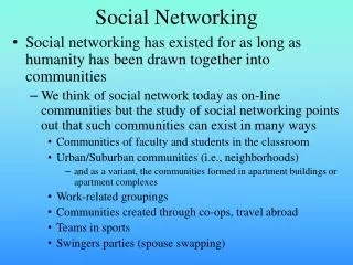 Social Networking