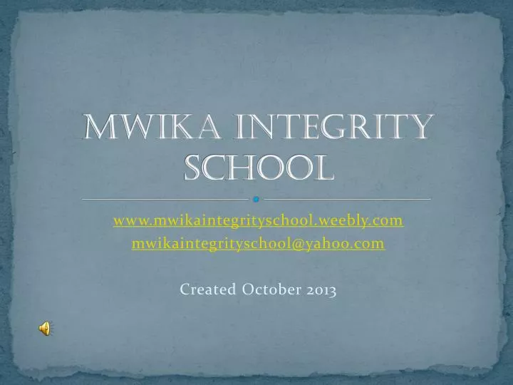 mwika integrity school