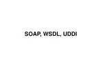 SOAP, WSDL, UDDI - slide 1