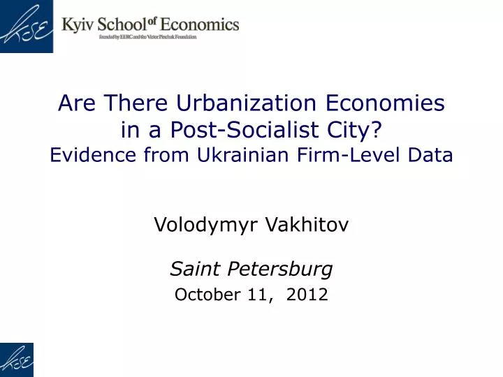 are there urbanization economies in a post socialist city evidence from ukrainian firm level data