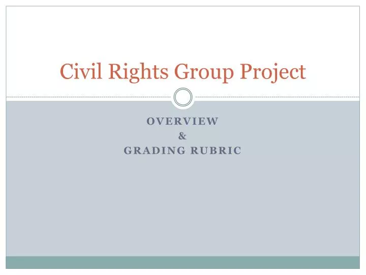 civil rights group project