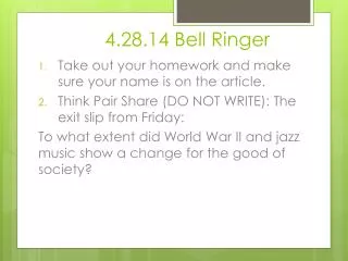 4.28.14 Bell Ringer