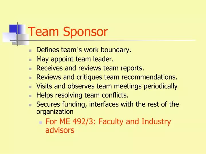 team sponsor