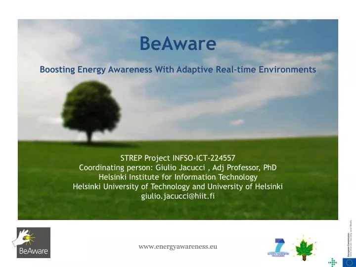 beaware boosting energy awareness with adaptive real time environments
