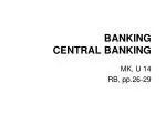 BANKING CENTRAL BANKING