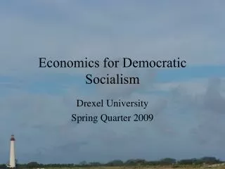 Economics for Democratic Socialism