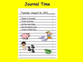 Journal Time
