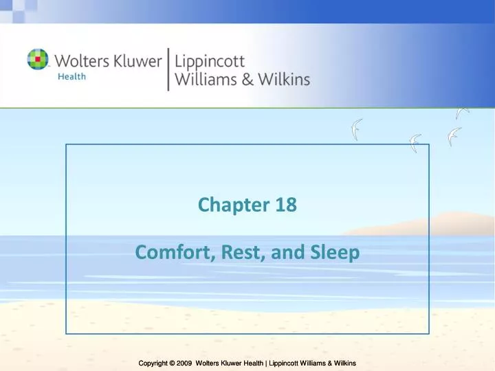 chapter 18 comfort rest and sleep