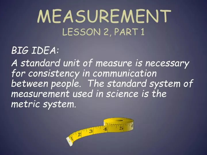 measurement lesson 2 part 1