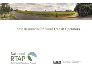 New Resources for Rural Transit Operators