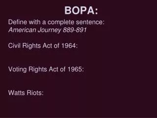BOPA: