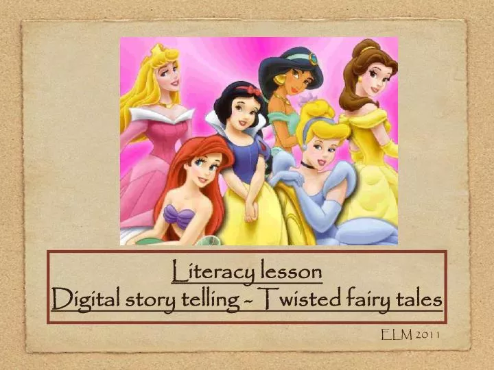 literacy lesson digital story telling twisted fairy tales