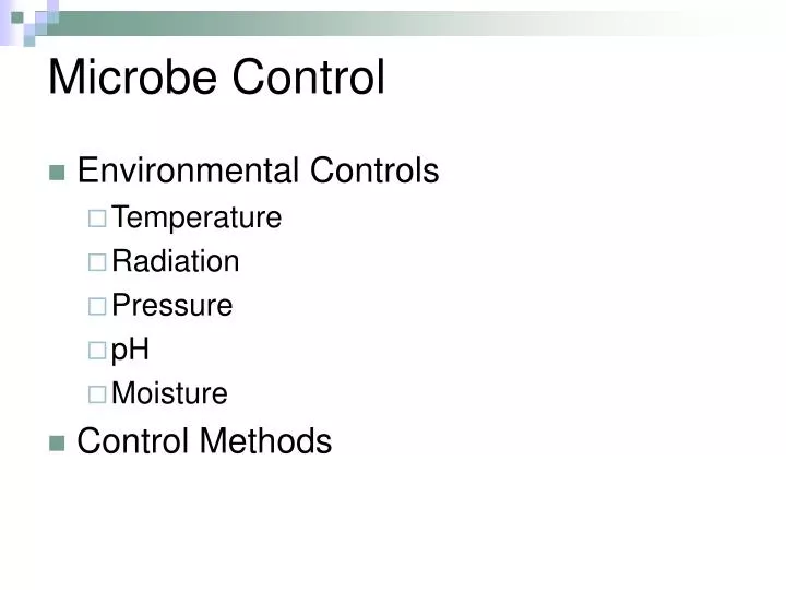 microbe control