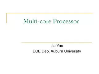 Multi-core Processor