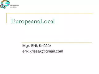 EuropeanaLocal