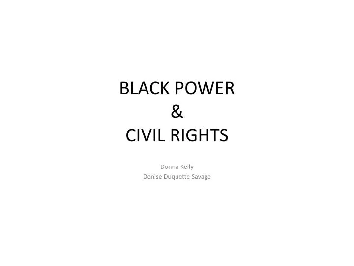 black power civil rights