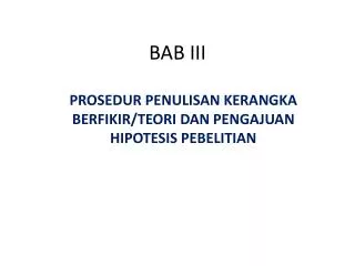 bab iii