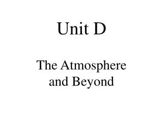 Unit D