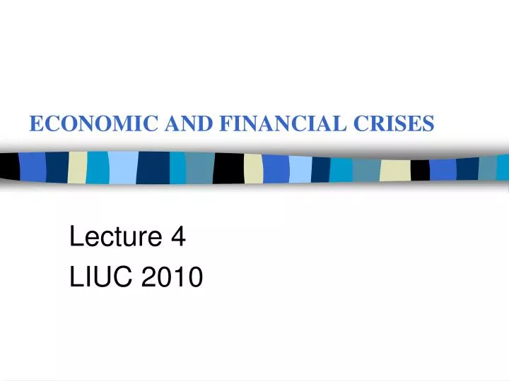 economic and financial crises