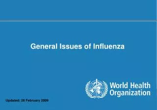 General Issues of Influenza
