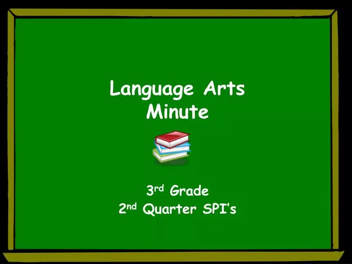 language arts minute